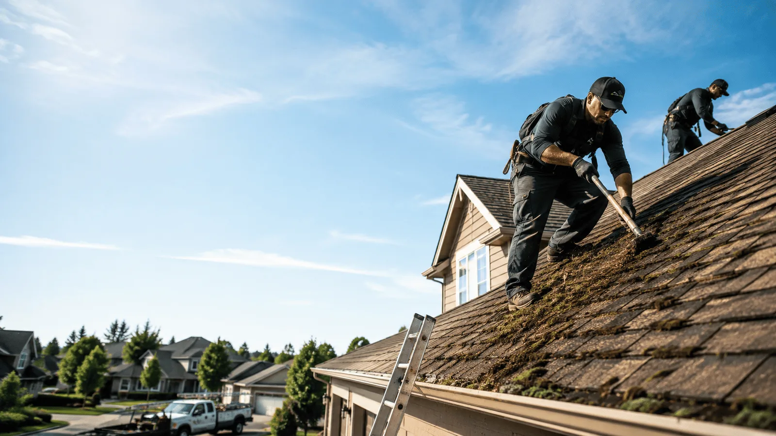 Roof Moss Removal in Hooks, TX near me